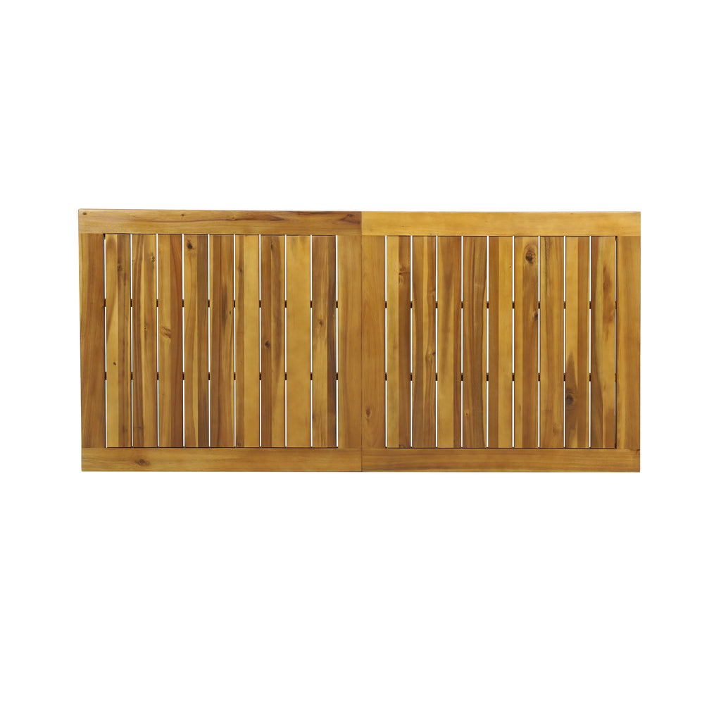 Rustic Rectangle Acacia Wood Dining Table V40266
