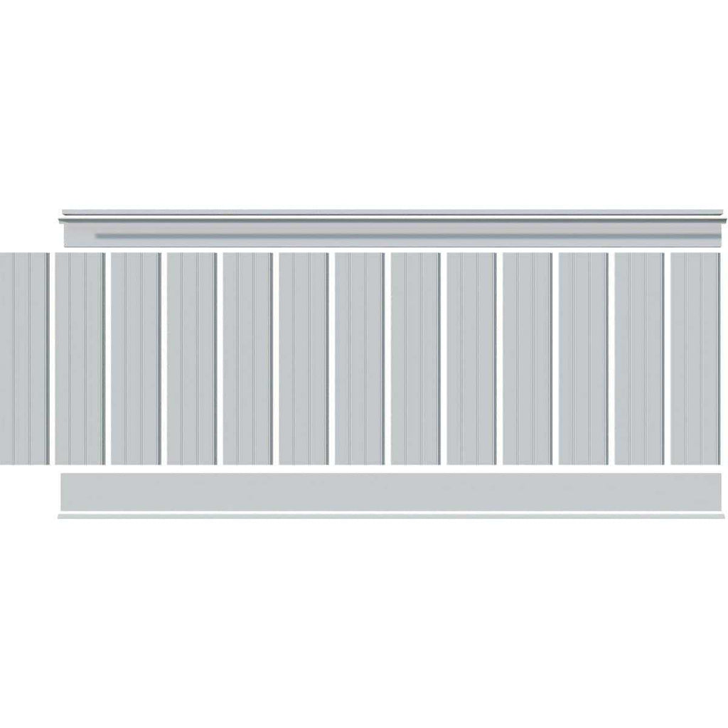 8′ Length PVC Wainscoting Kit J966501