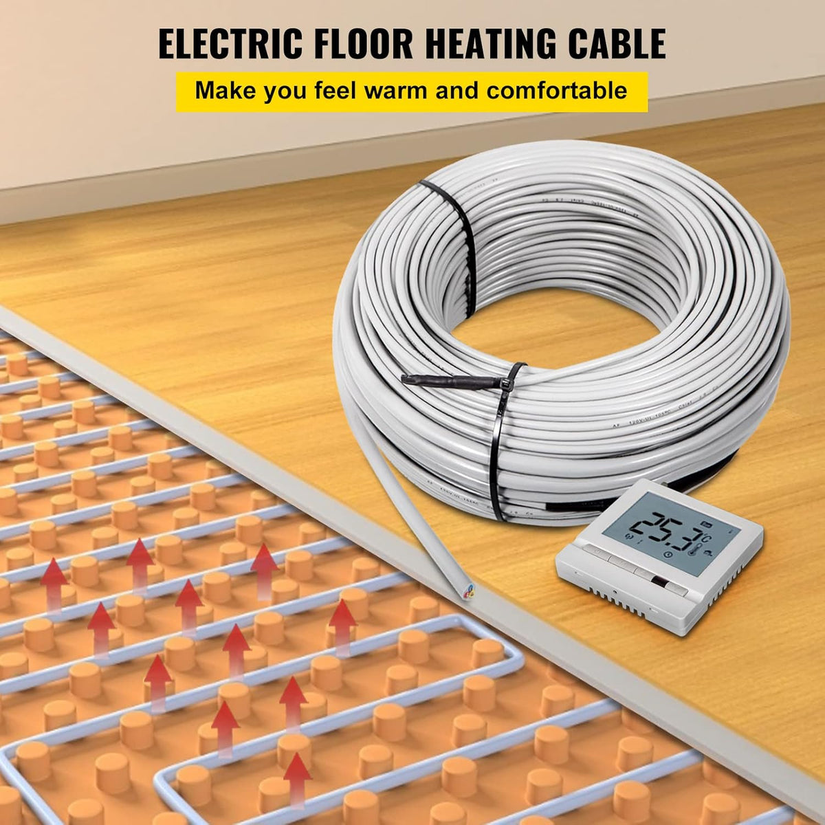 103 Square Feet Waterproof Insulated Floor Heating Cable R873719