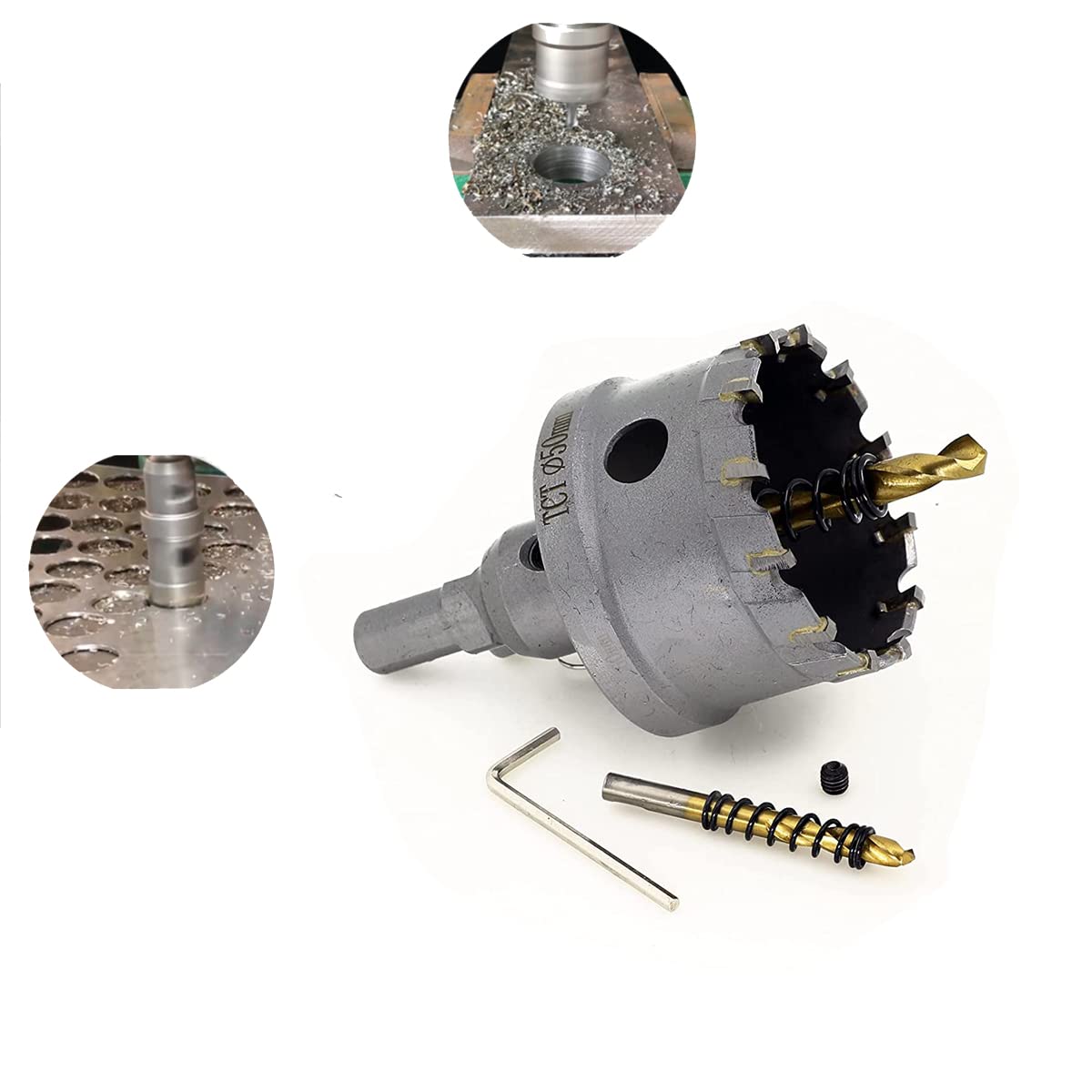 10 Pcs Tungsten Carbide Tipped Hole Saw Kit F889654