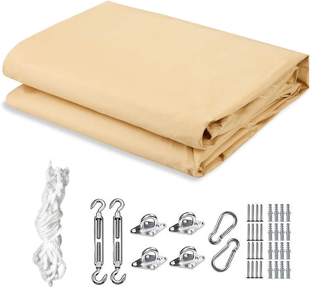 10x13ft Waterproof Sun Shade Sail with Hardware Kit G852153
