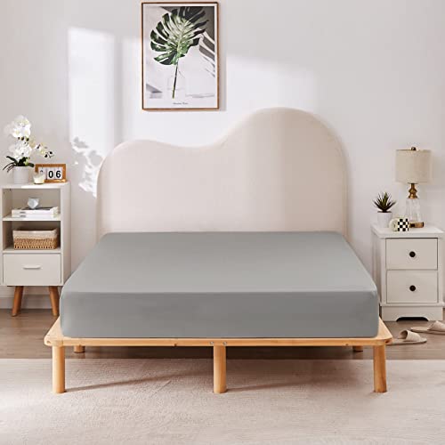 Twin Light Blue Deep Pocket Brushed Microfiber Fitted Sheet P56164