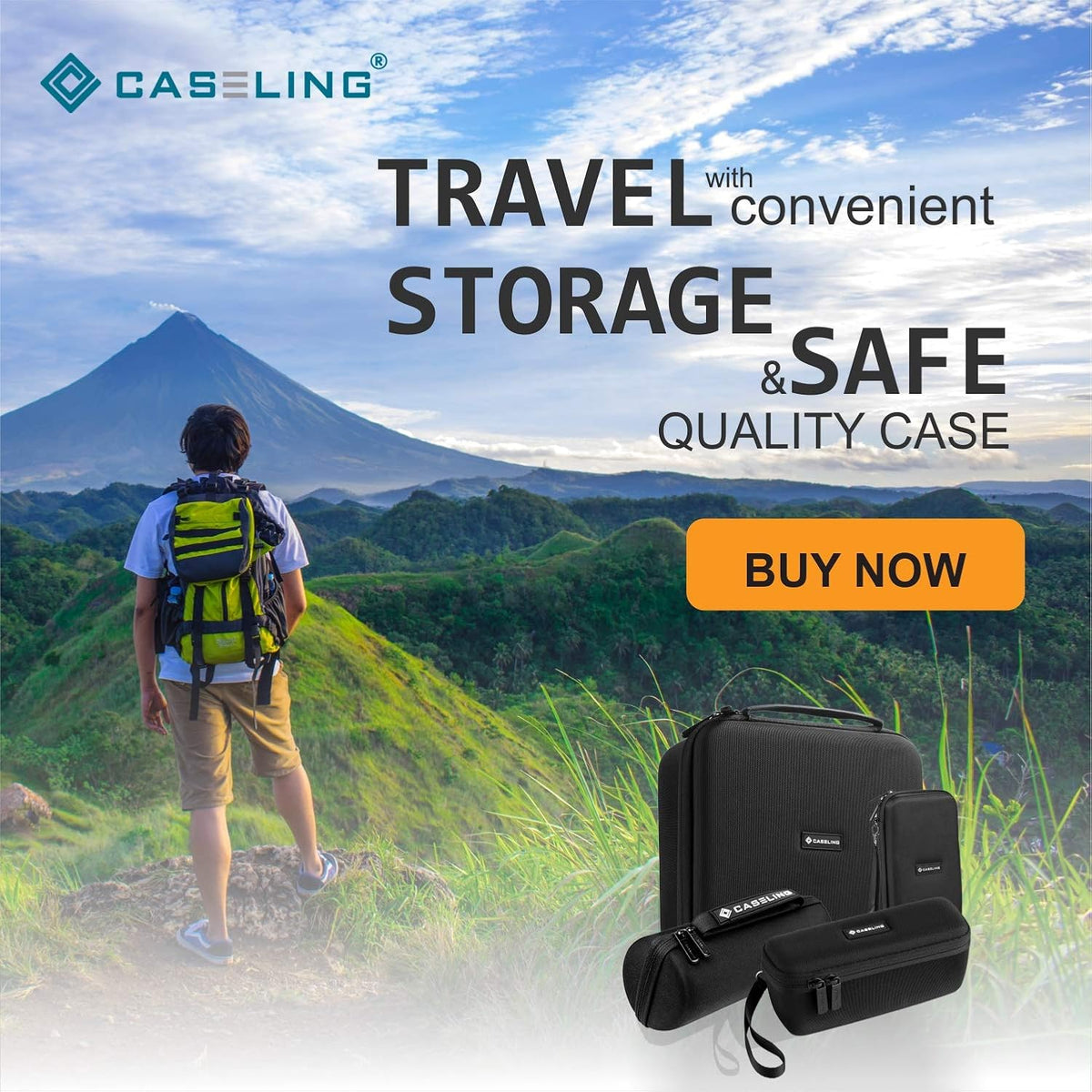 Hard Case with Mesh Pocket D602493