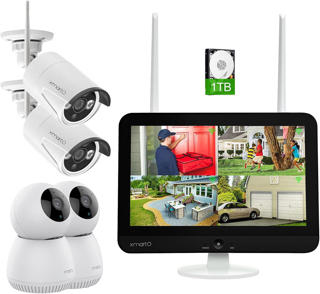 8CH Wireless Security Camera System with HD Monitor D7866