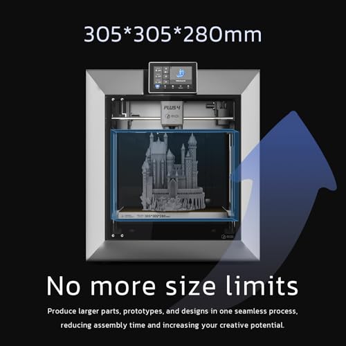 3D Printer, Max 600mm/s High-Speed Printing, 65℃ Chamber Heat, Fully Auto Leveling, 370°C Direct Extruder with Integrated Nozzle, Large Print Size 12"x12"x11" B774