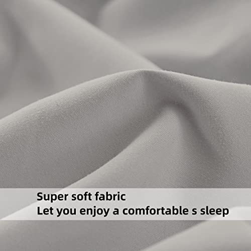 Twin Light Blue Deep Pocket Brushed Microfiber Fitted Sheet P56164