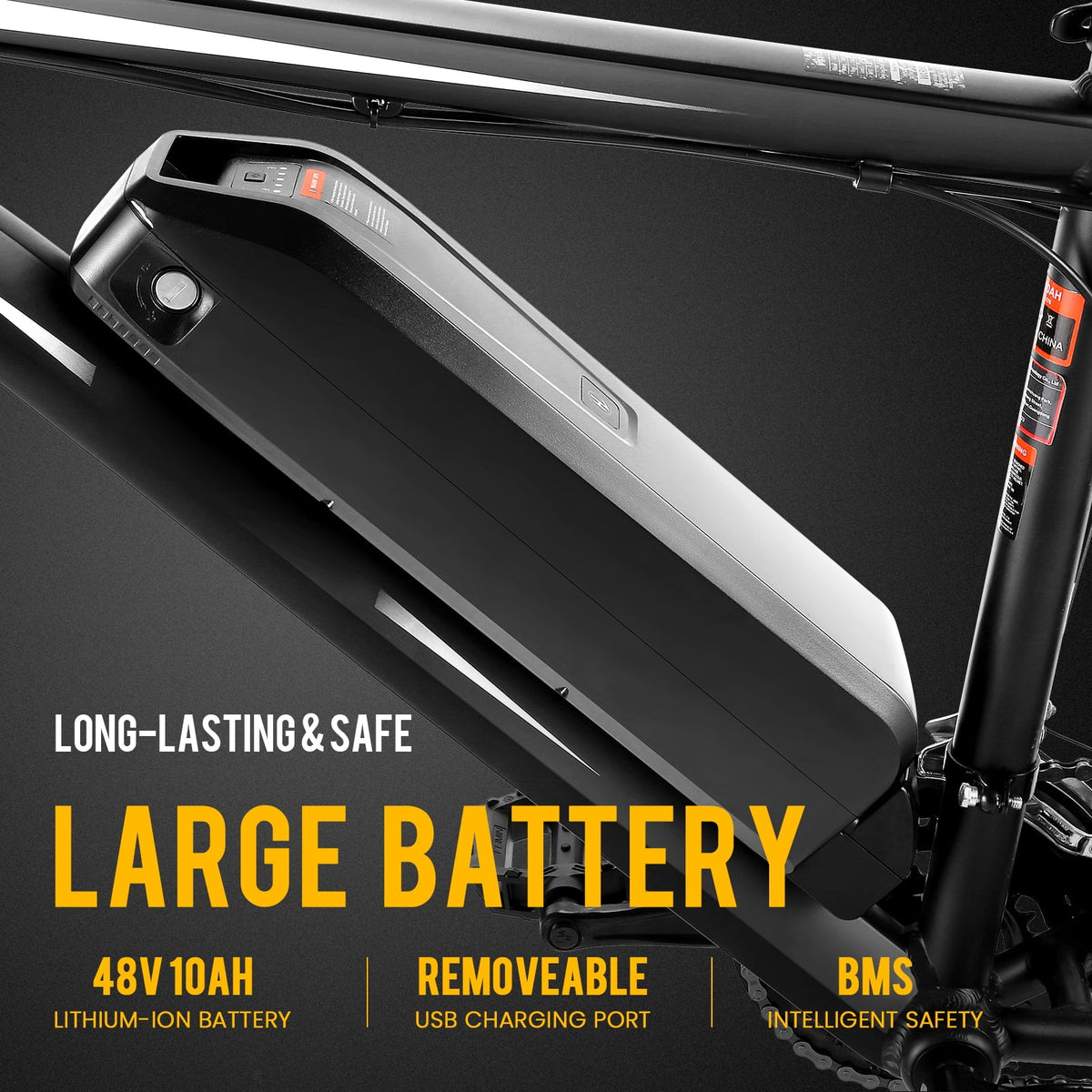 27.5" Electric Bike 500W Mountain Bike with Removable Battery 21 Speed Ebike A294