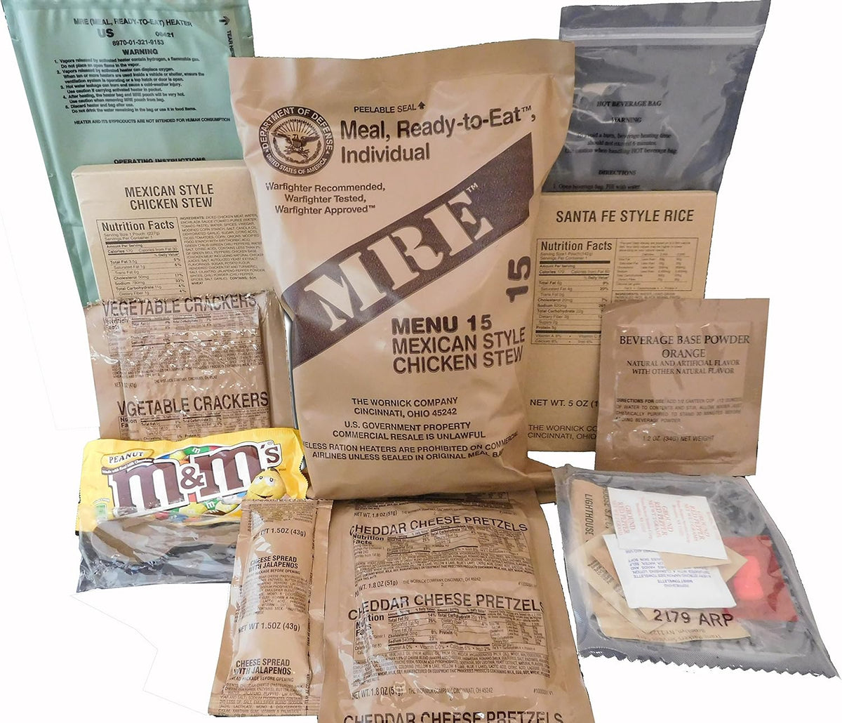 1 Pack Assorted Flavor MREs N502738