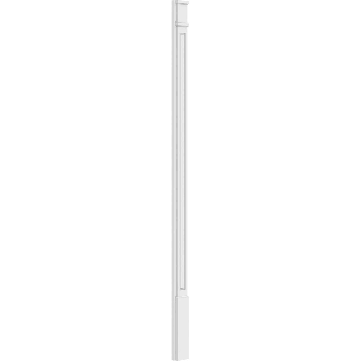 10x108 Raised Panel PVC Pilaster with Capital & Base (Pair) F4308