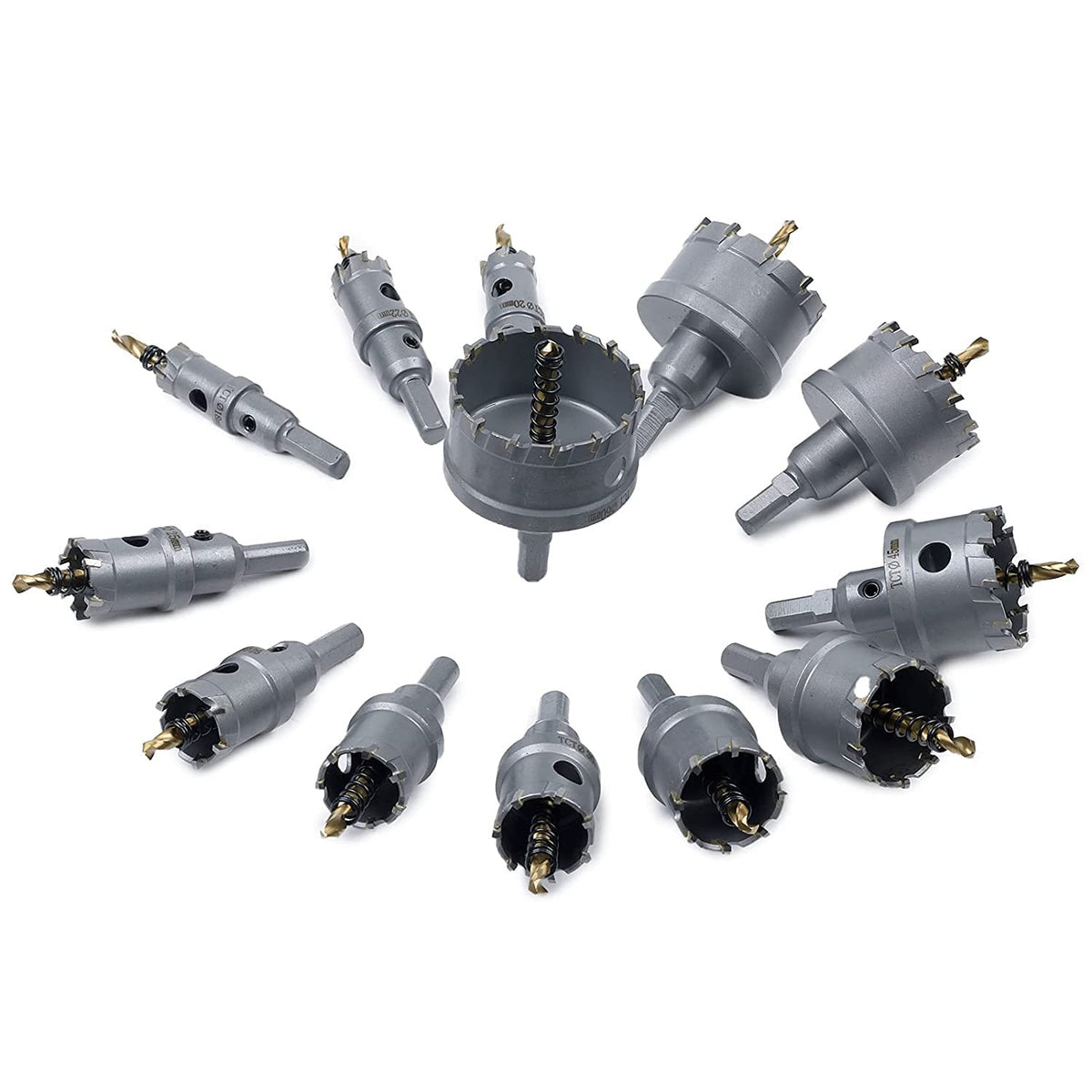 10 Pcs Tungsten Carbide Tipped Hole Saw Kit F889654
