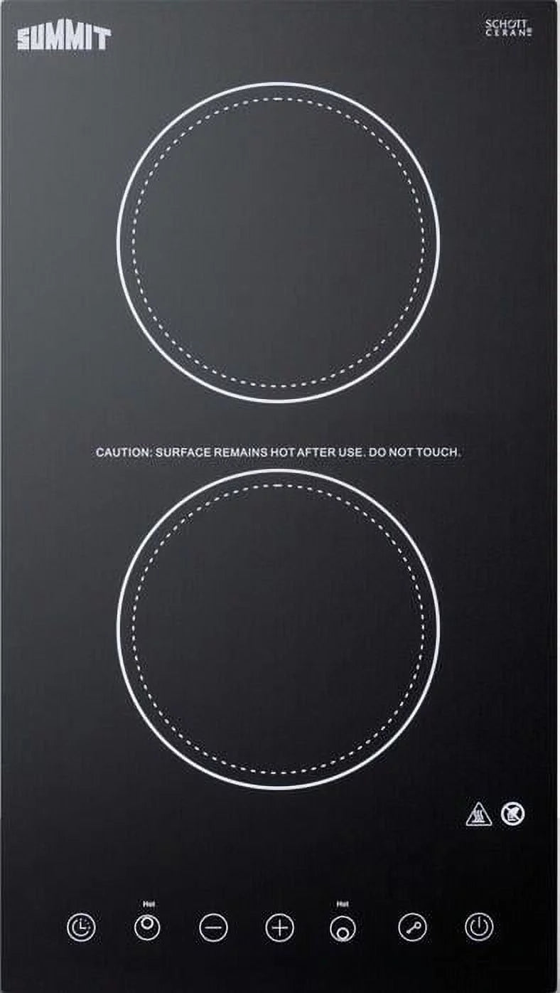 2-Burner Electric Cooktop in Black S249506