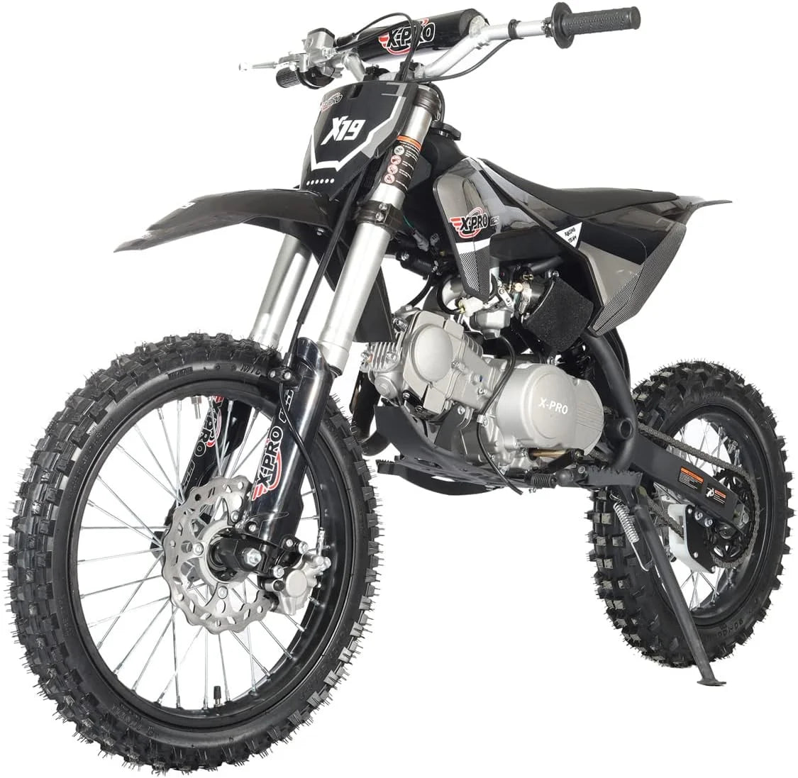 125cc Dirt Bike with 4 Speed Semi-Automatic Transmission, Kick Start 17"/14" Tires P752