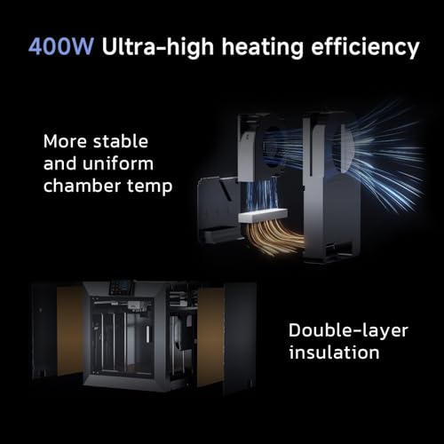 3D Printer, Max 600mm/s High-Speed Printing, 65℃ Chamber Heat, Fully Auto Leveling, 370°C Direct Extruder with Integrated Nozzle, Large Print Size 12"x12"x11" B774