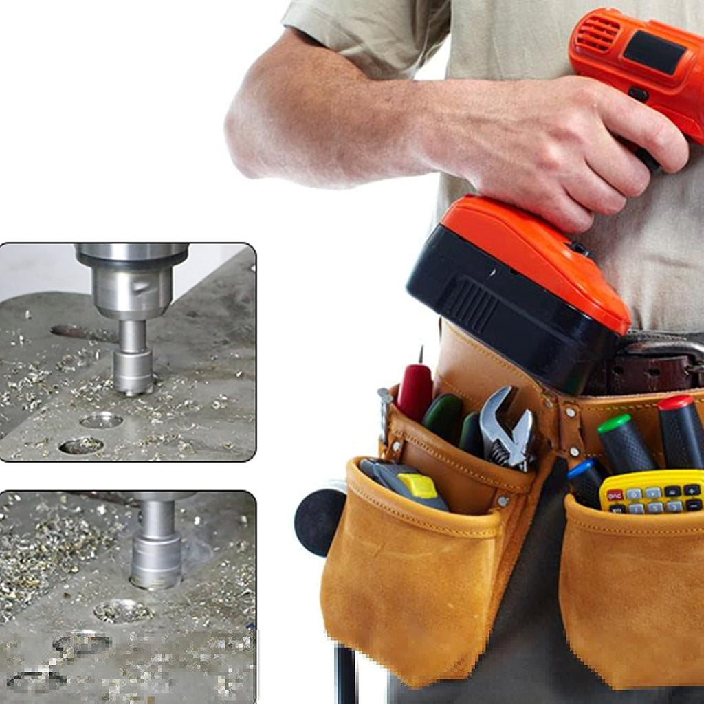 10 Pcs Tungsten Carbide Tipped Hole Saw Kit F889654