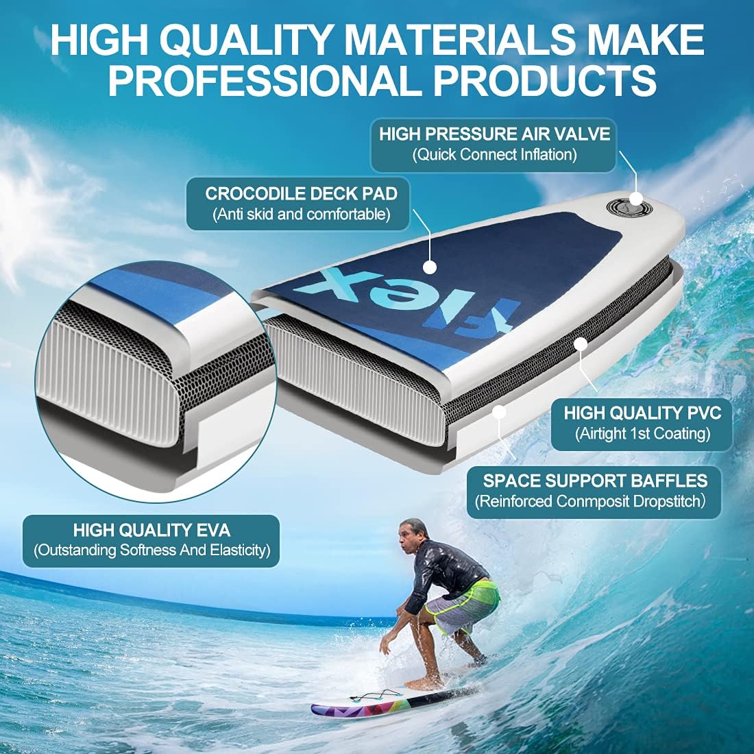 10 FT Stand-Up Paddleboard with Carry Bag T408672