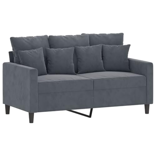 2-Piece Dark Gray Velvet Sofa Set M157068