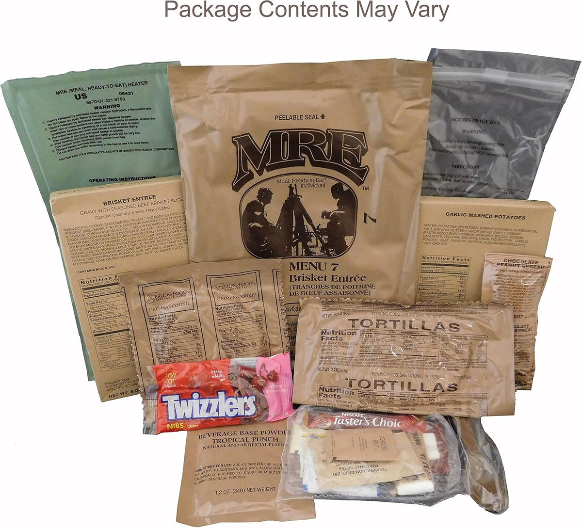 1 Pack Assorted Flavor MREs N502738