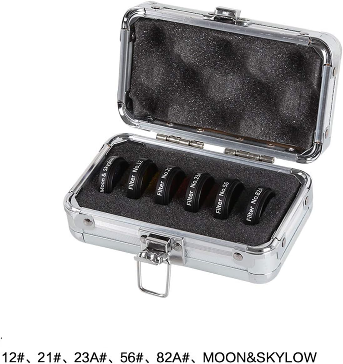 1.25 Inches 6 Color Telescope Moon Filter Set with Metal Case F24656