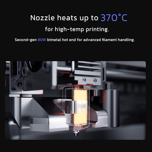 3D Printer, Max 600mm/s High-Speed Printing, 65℃ Chamber Heat, Fully Auto Leveling, 370°C Direct Extruder with Integrated Nozzle, Large Print Size 12"x12"x11" B774