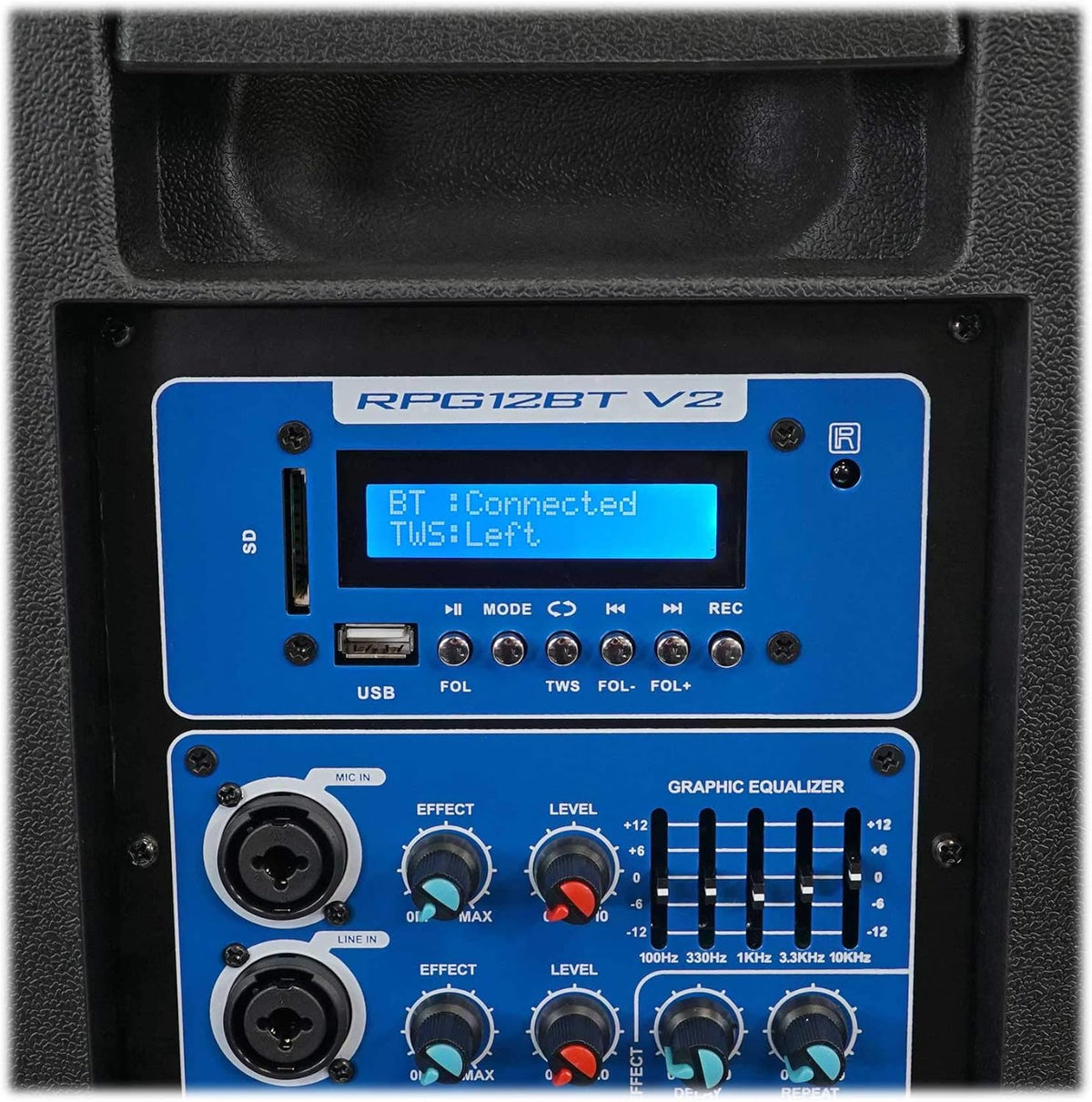 12 Active Bluetooth DJ Speakers with Stands and Cables E59756