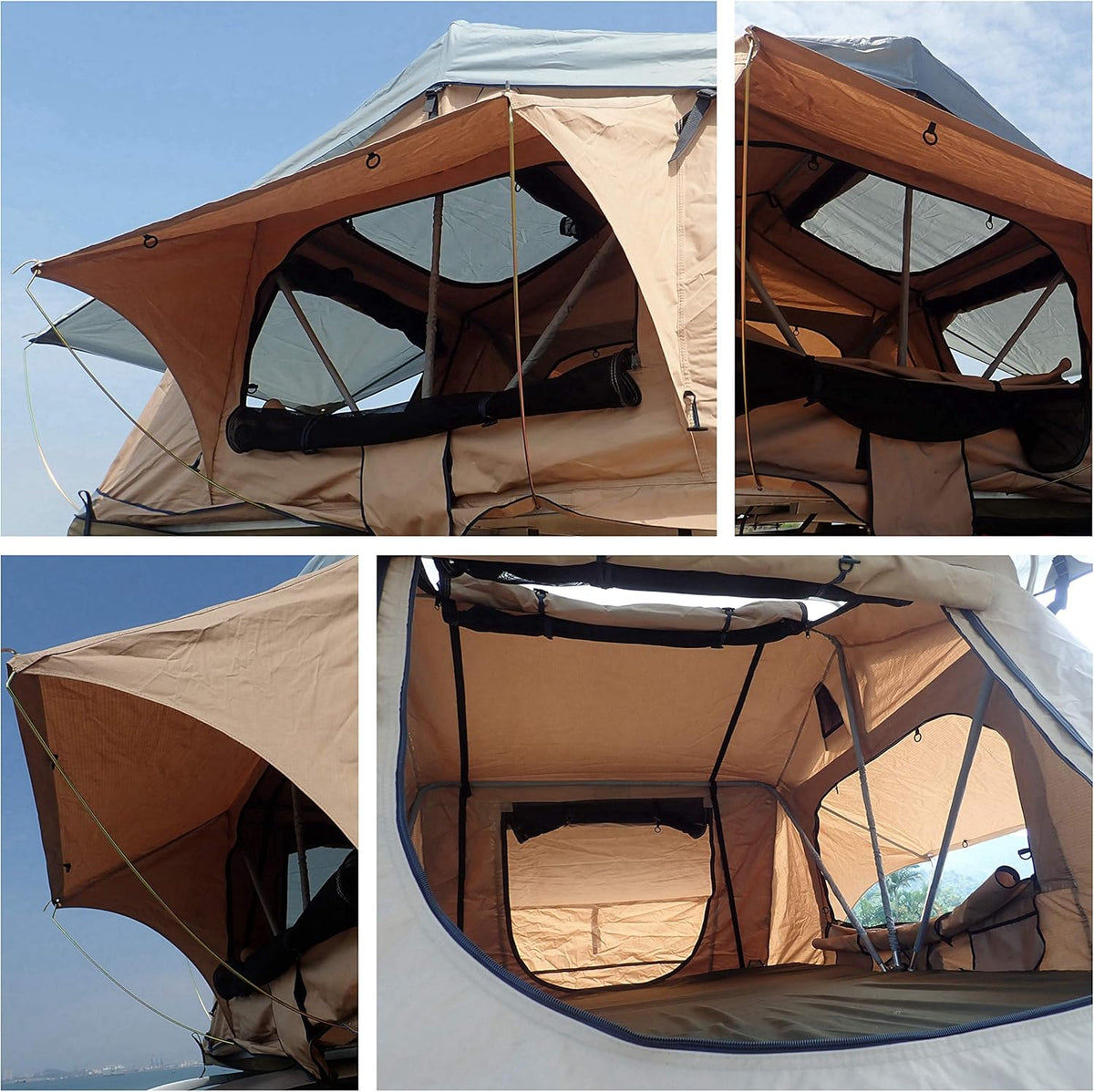 2-3 Person Rooftop Tent with Rainfly and Ladder Q14550