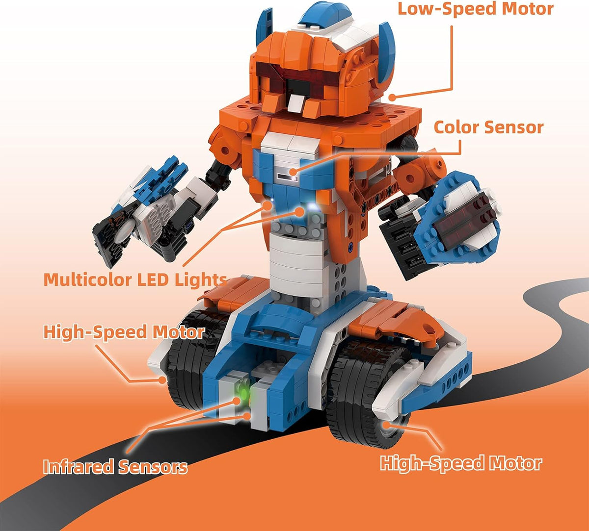 12-in-1 Coding Robot Stem Learning Toys Building Blocks C373444