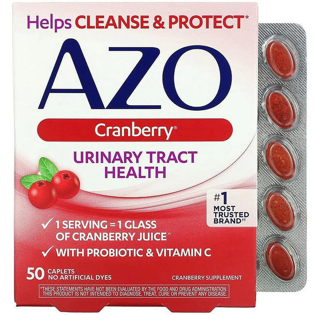 Cranberry Dietary Supplement, 50 Ct U975966