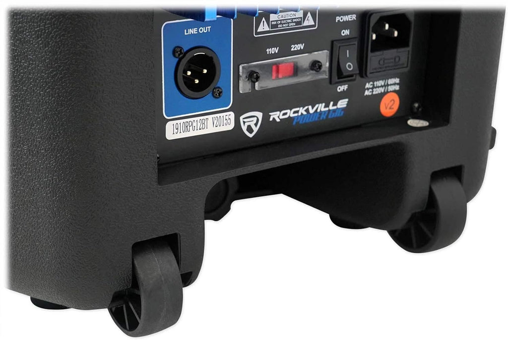 12 Active Bluetooth DJ Speakers with Stands and Cables E59756