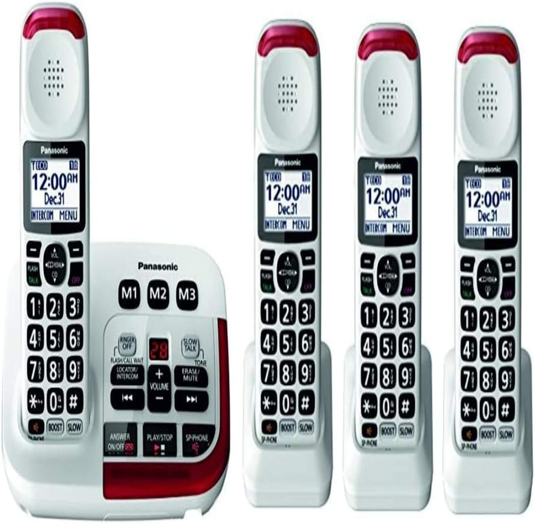 Amplified Cordless Phone with Digital Answering Machine U4508