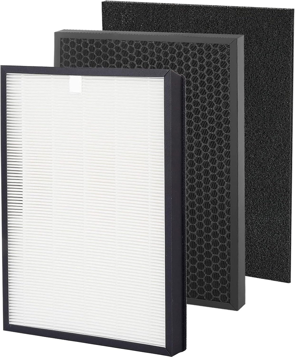True HEPA Filter Replacement Set with 2 Activated Carbon Filters and 4 Pre-Filter T22206