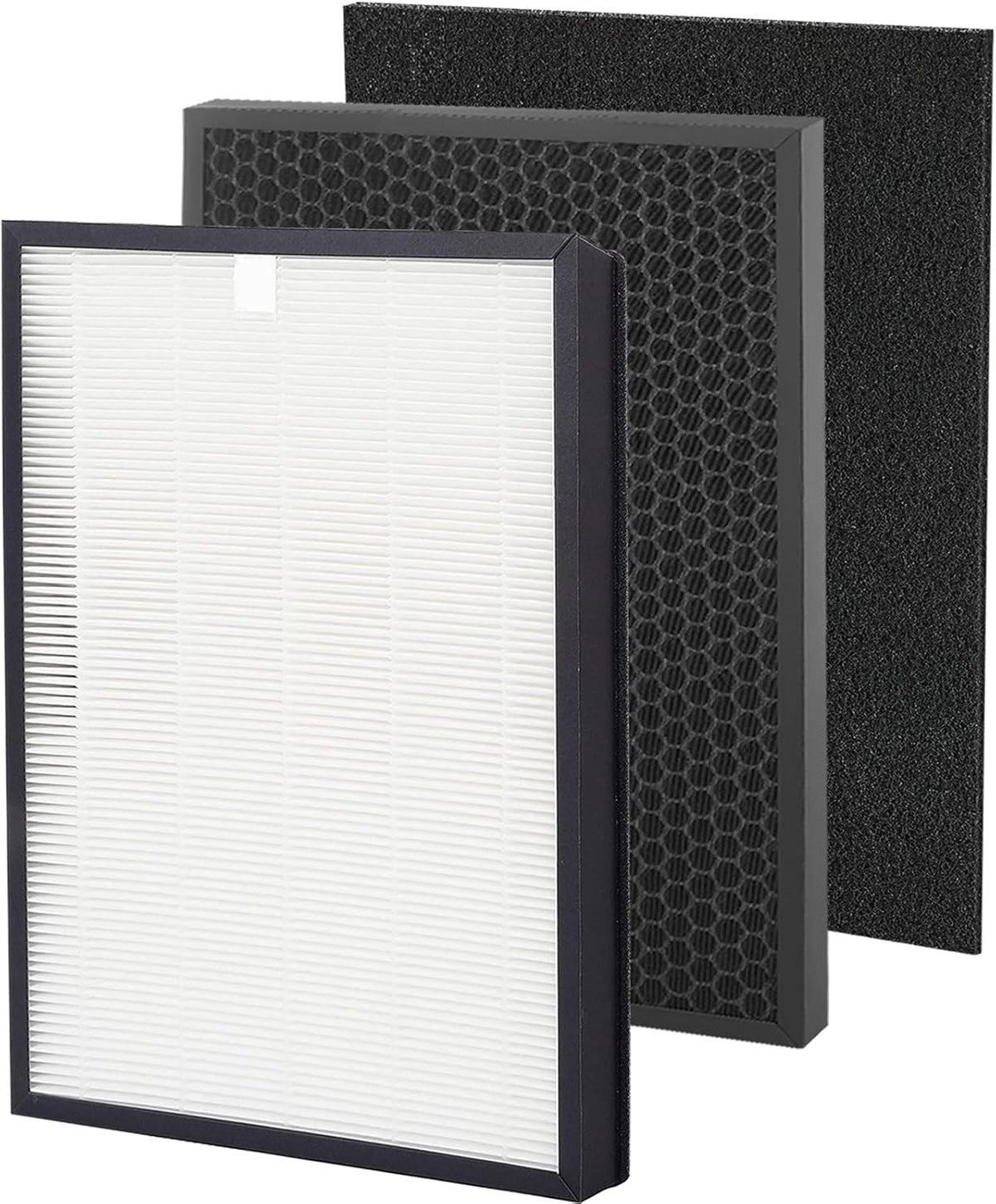 True HEPA Filter Replacement Set with 2 Activated Carbon Filters and 4 Pre-Filter T22206