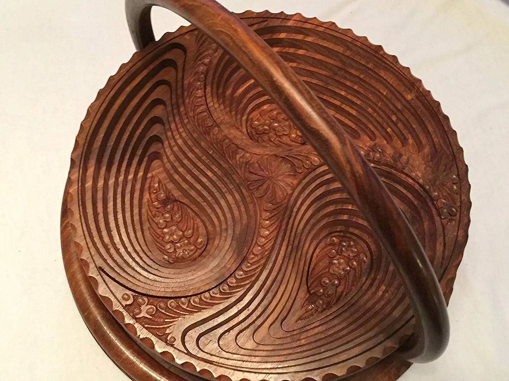 Solid Wood Collapsible Fruit Basket S991