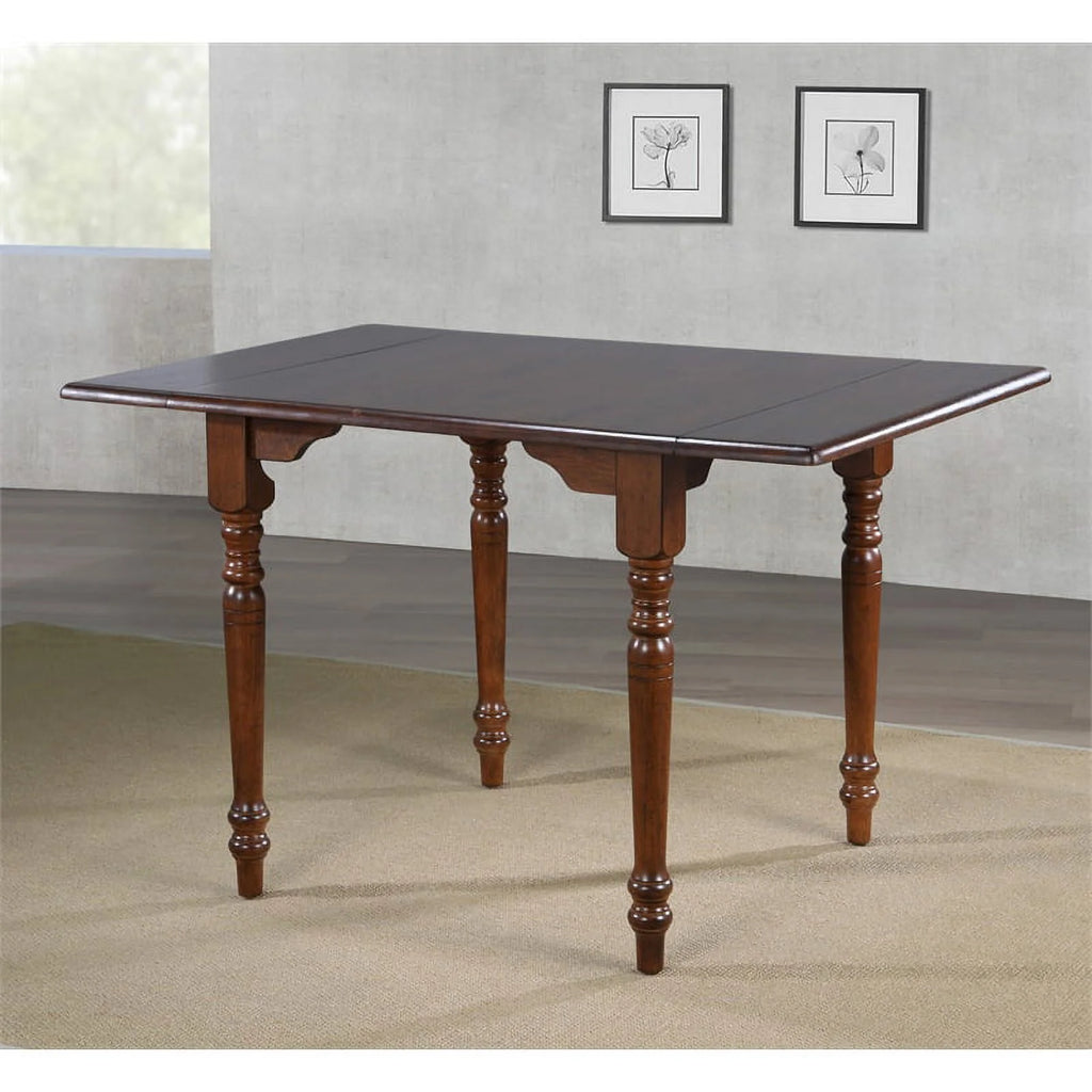 Rectangle Drop Leaf Wood Dining Table I2763