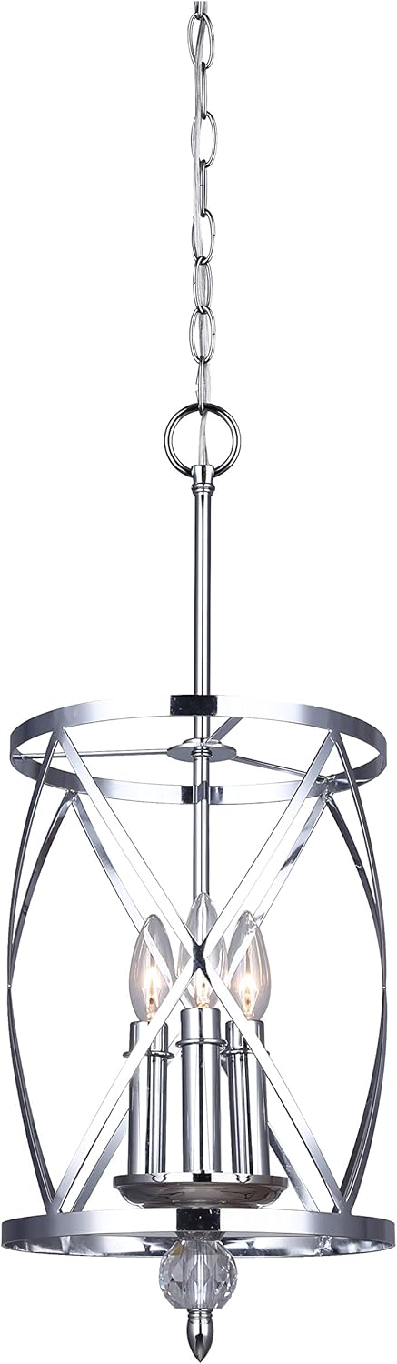 Chrome 3-Light Chandelier H59551