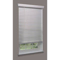 Cordless Faux Wood Blind, White, 24x22w x 48 N460