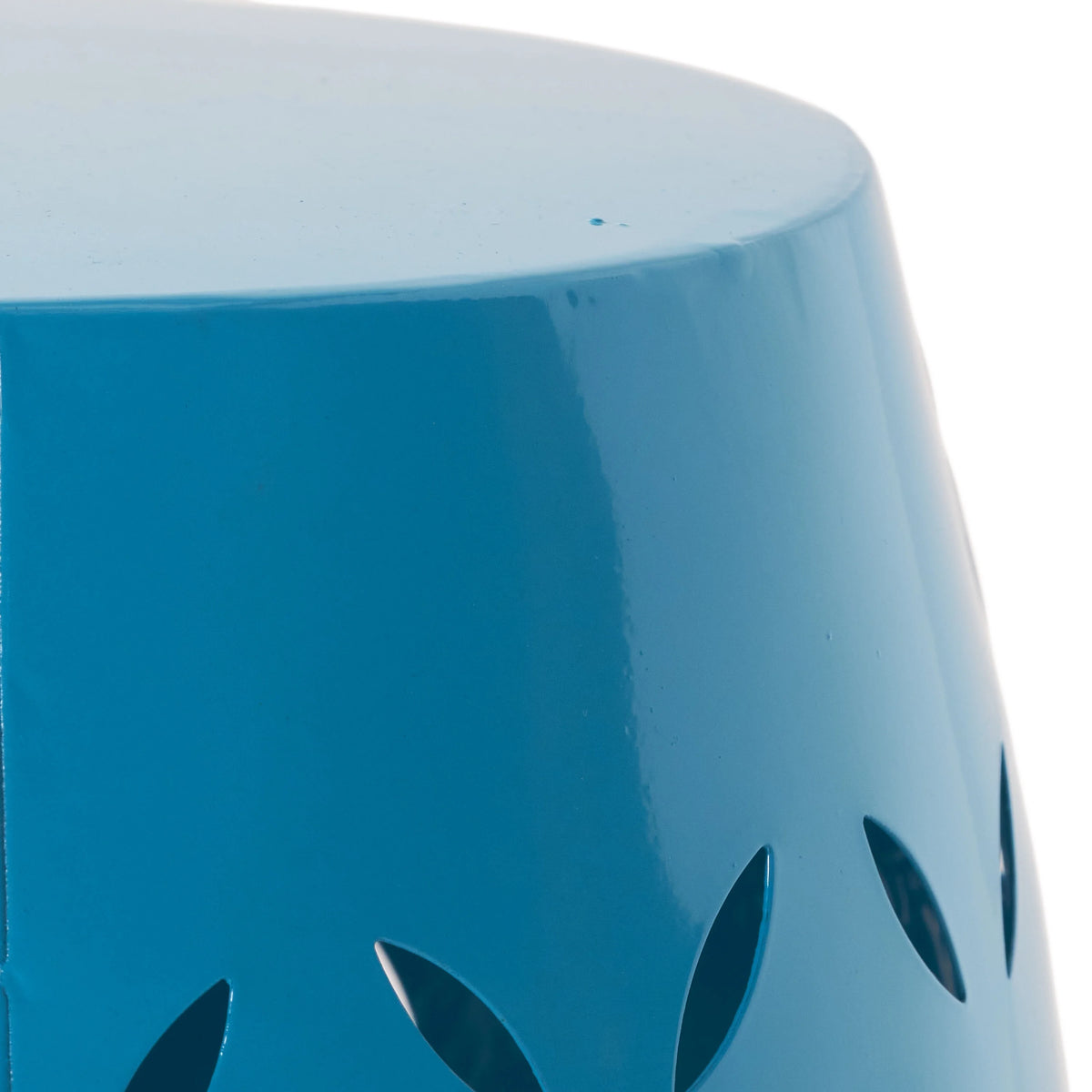 Blue Metal Side Table T3487
