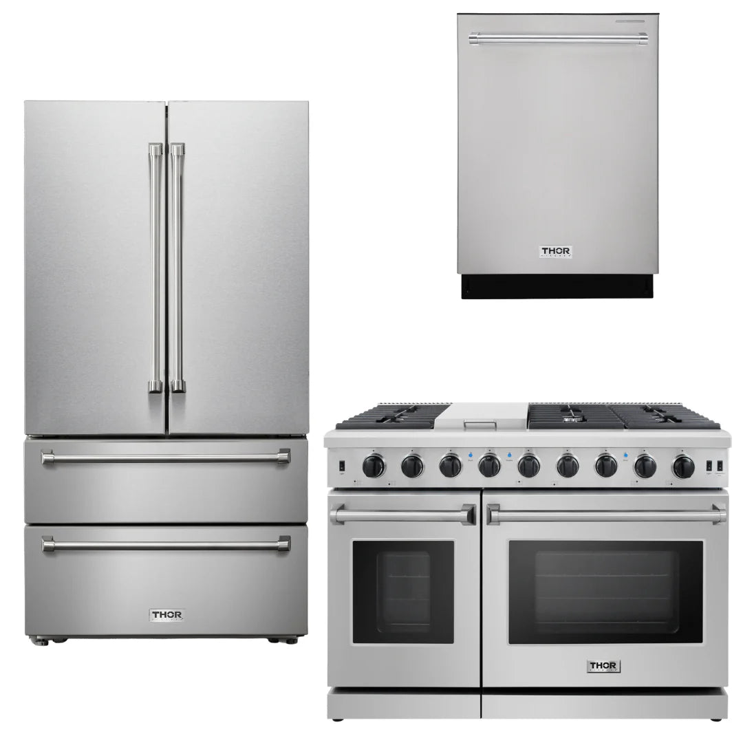 48 Gas Range, Refrigerator, Dishwasher Q6199