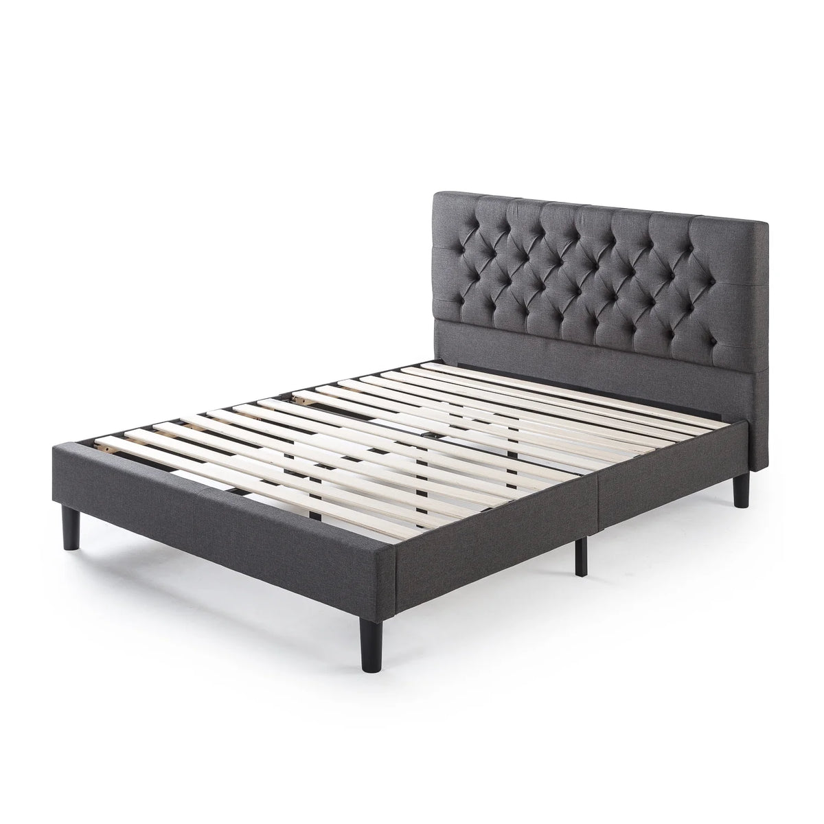 Queen Upholstered Platform Bed Frame Y904