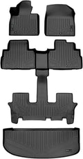 Black 3 Row & Cargo Floor Mat Liner Set X24814