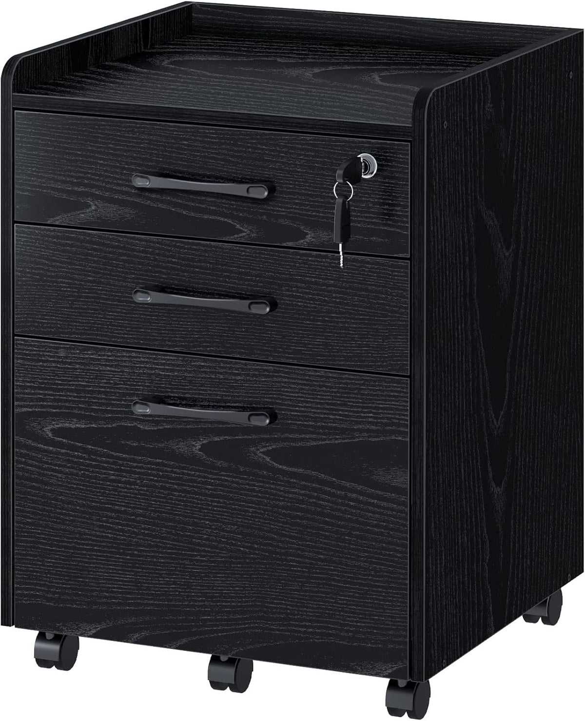 3 Drawer Rolling File Cabinet with Wheels B8888