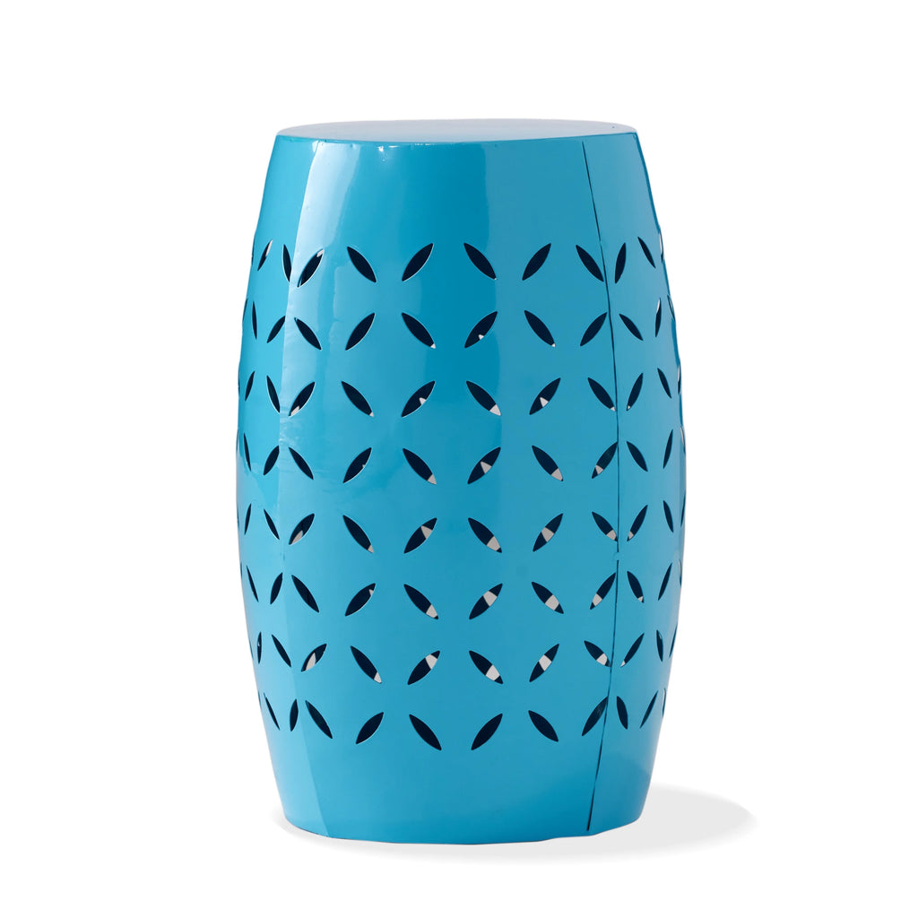 Blue Metal Side Table T3487