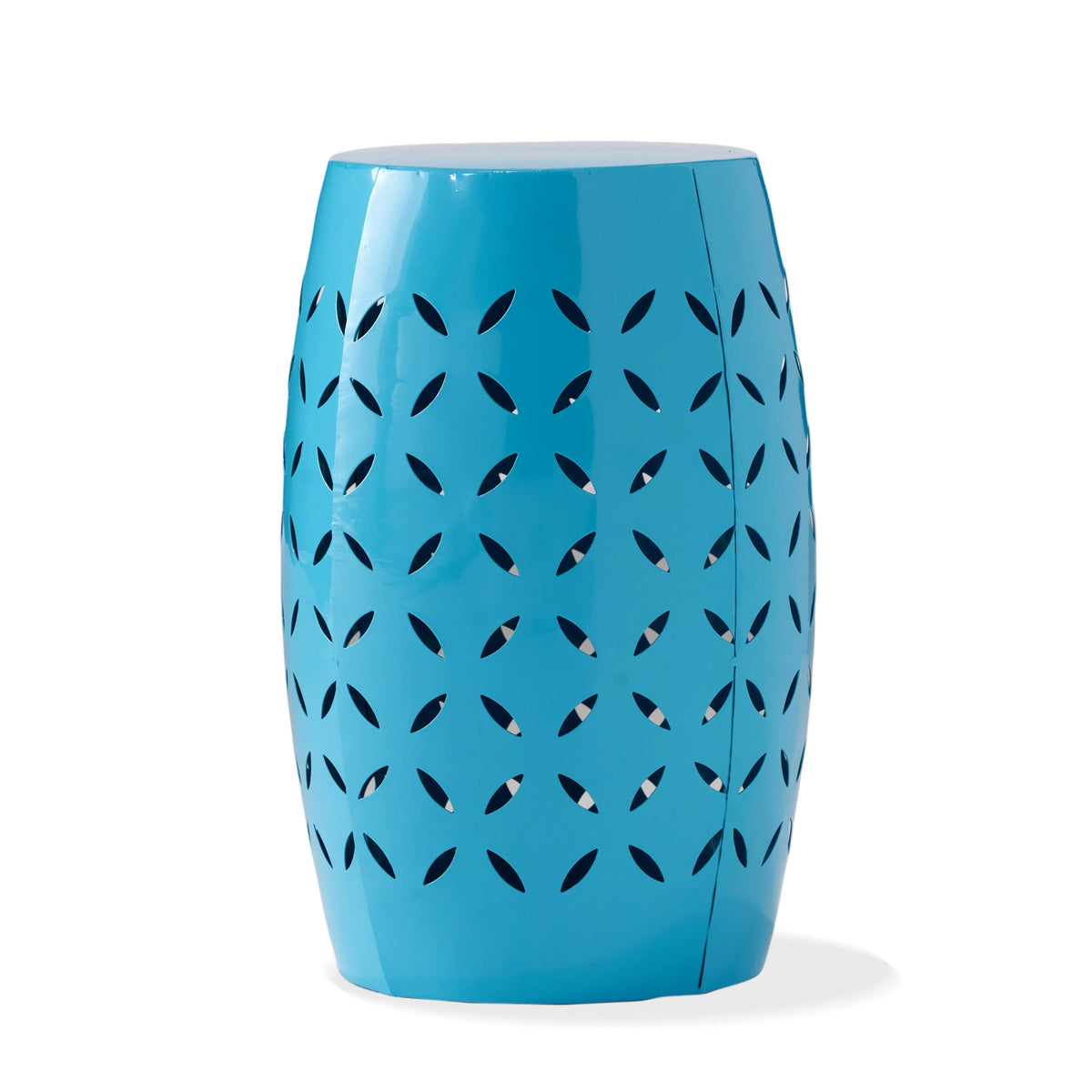 Blue Metal Side Table T3487