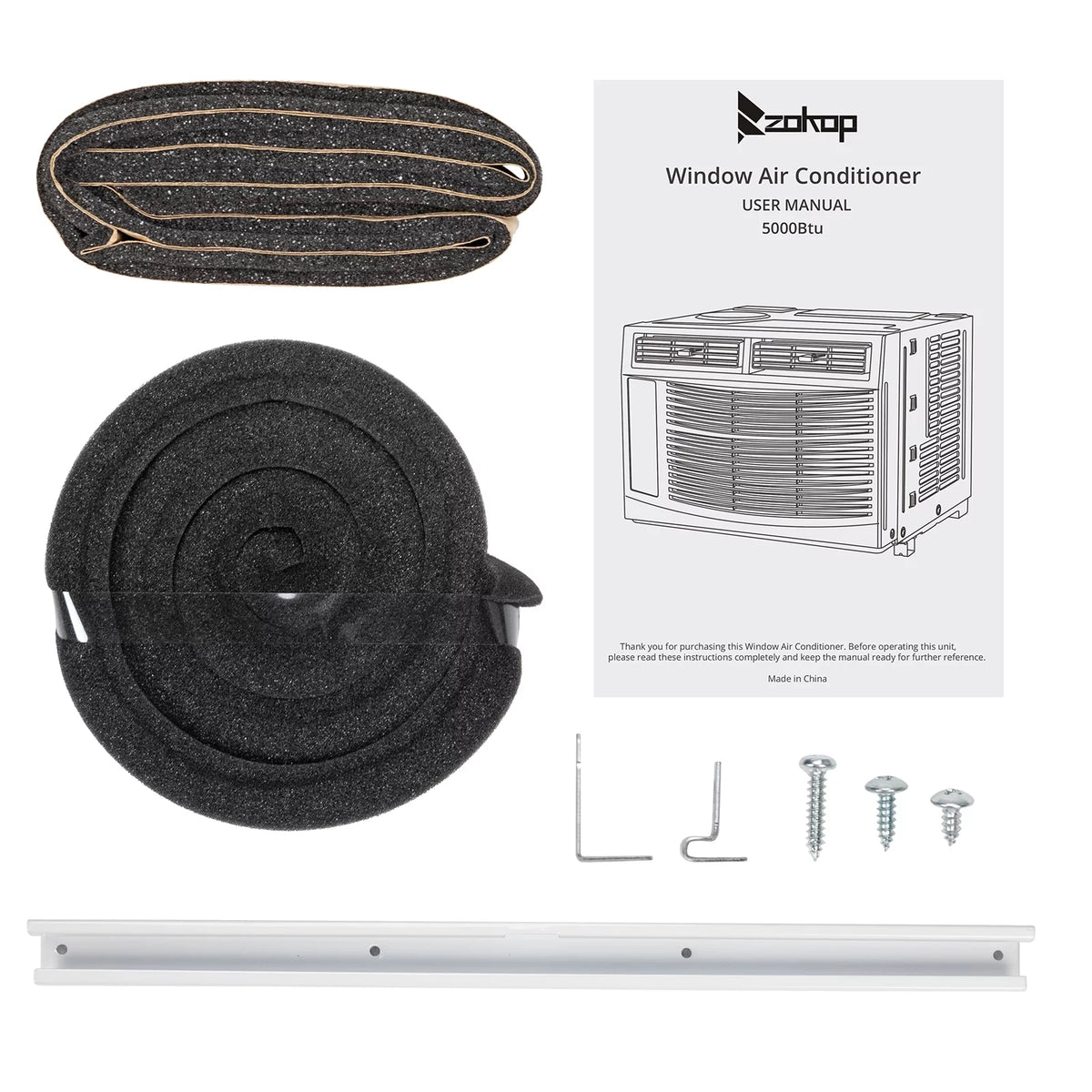 5,000 BTU Window Air Conditioner with Installation Kit K3324