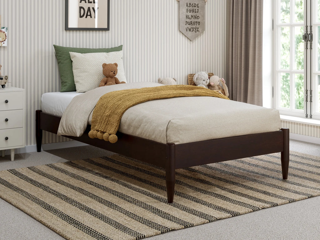 Espresso Solid Wood Platform Bed O96031