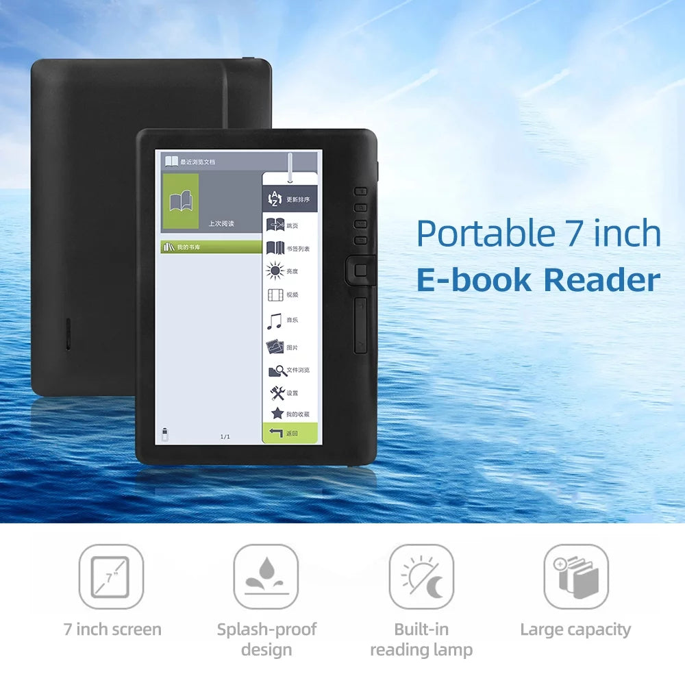 7 inch Portable E book Reader with 8GB Memory R8676
