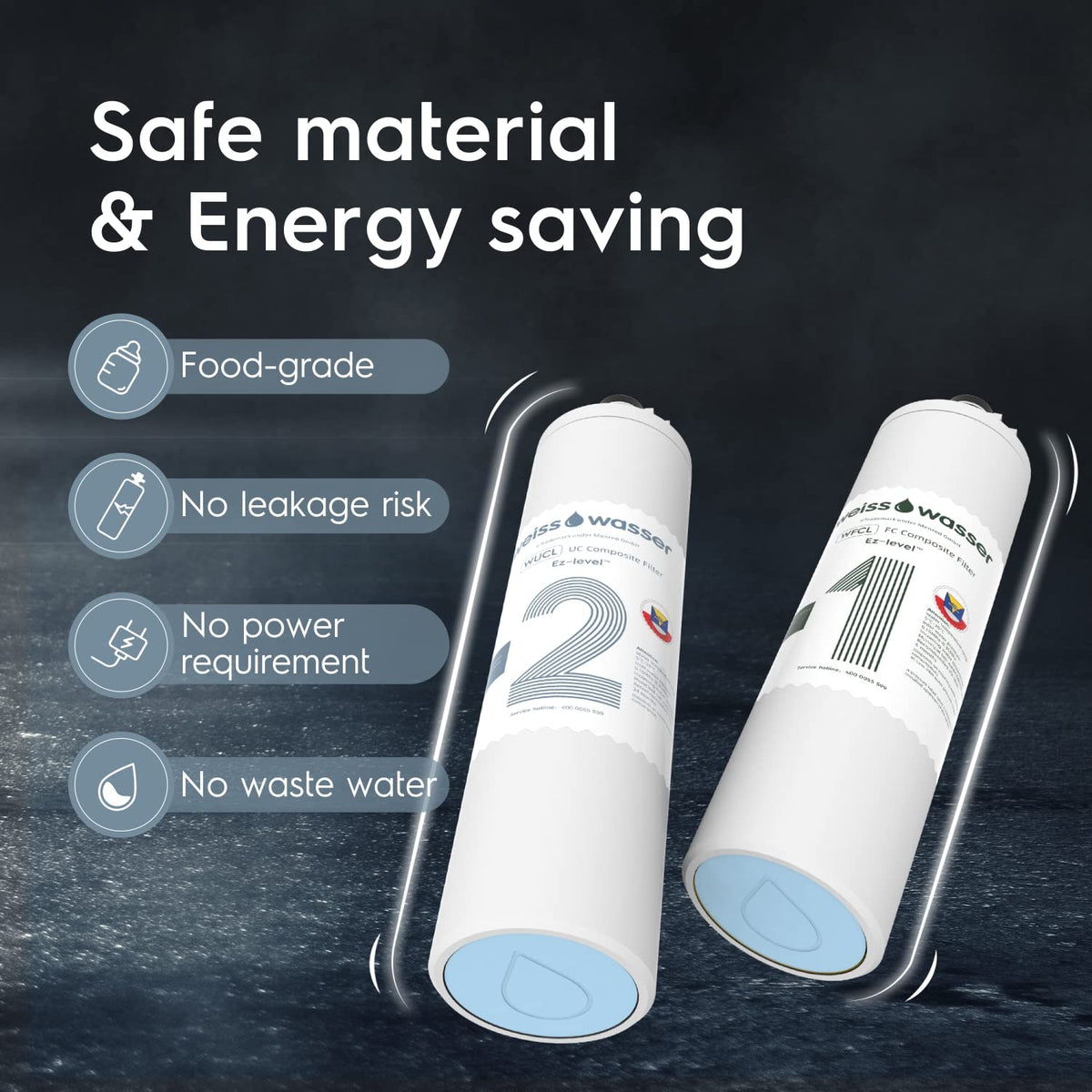 0.01μm 4-Stage Under Sink Water Filter with Dedicated Faucet X685