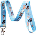 Cat Parade Lanyard Key Chain Id Badge Holder W836