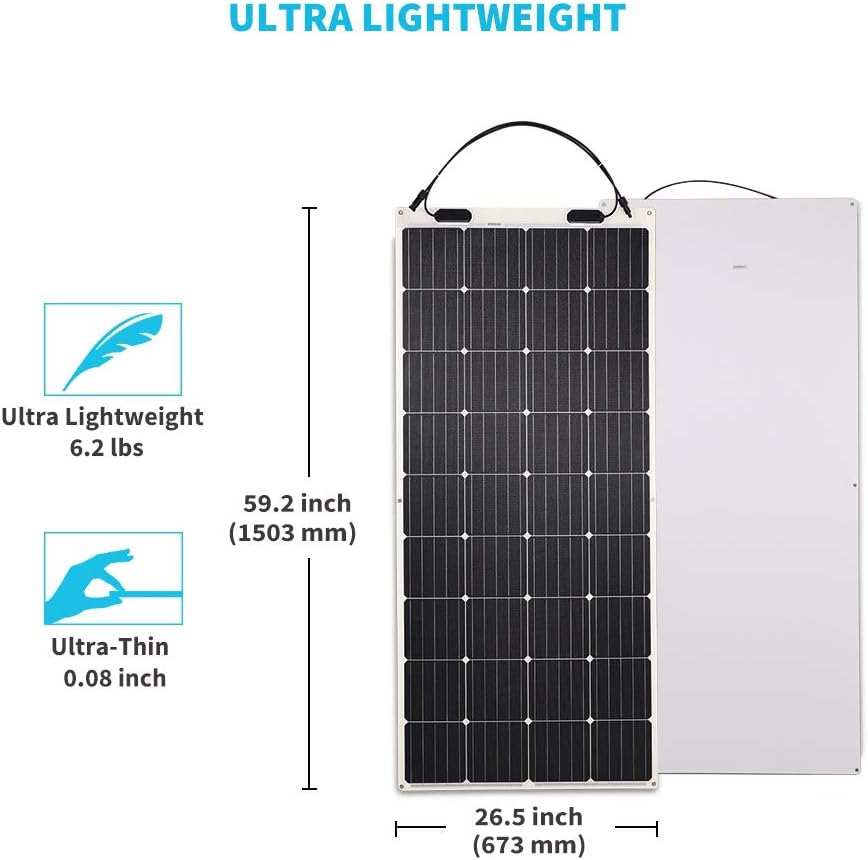 100 Watt 12 Volt Monocrystalline Flexible Solar Panel J9088