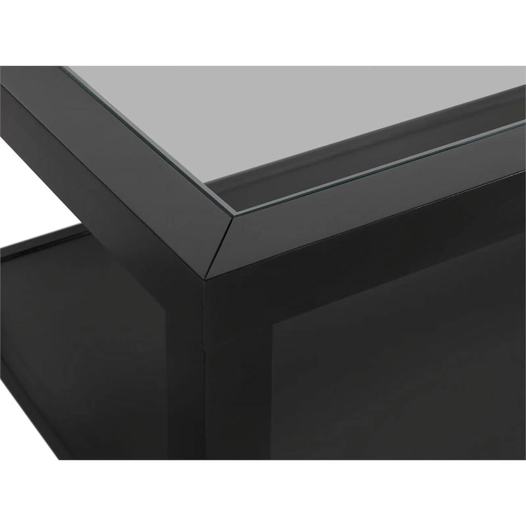 3 Piece Coffee Table and 2 End Tables in Black E89453