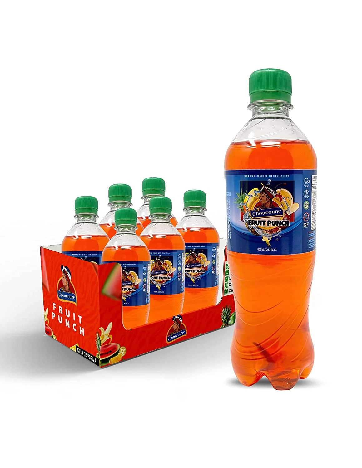 Kola Fruit Punch Flavor Soda Beverages Bottle, Pack of 11 G8826